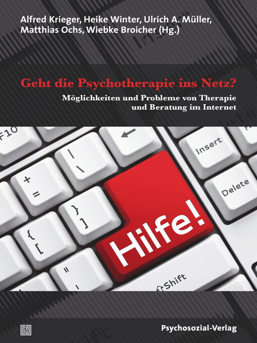 Title details for Geht die Psychotherapie ins Netz? by Wiebke Broicher - Wait list